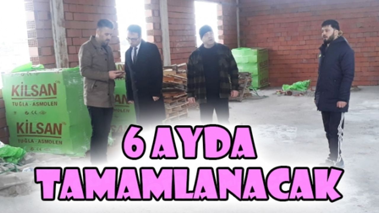 YILMAZ, GENÇLİK VE SPOR MERKEZİ  İNŞAATINI İNCELEDİ