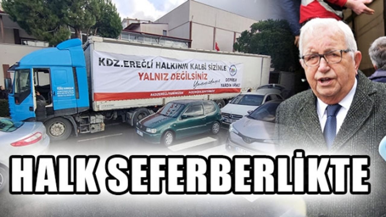 2 TIR DOLUSU YARDIM MALZEMESİ YOLA ÇIKTI