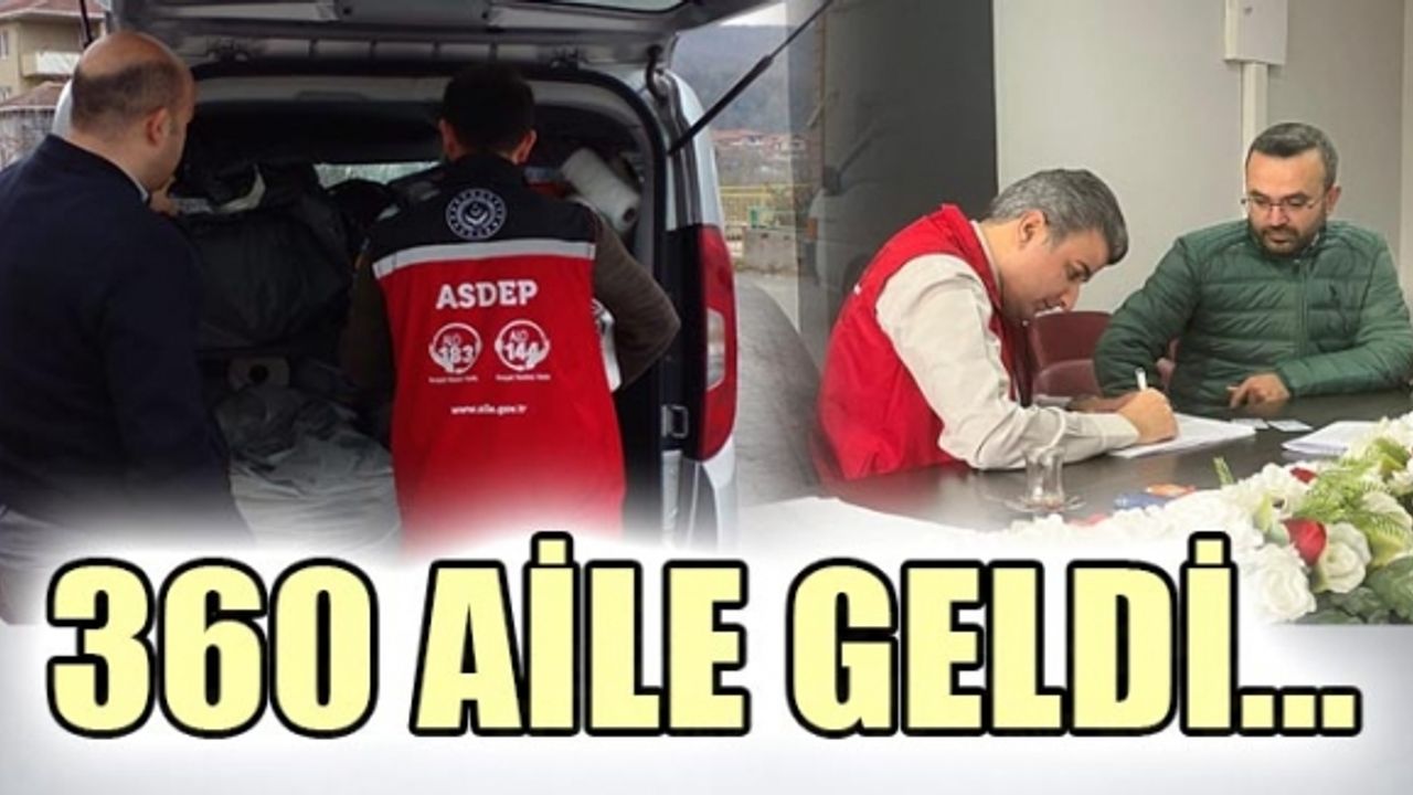 314 AİLE KDZ.EREĞLİ'DE AKRABA VE YAKINLARINA YERLEŞTİ