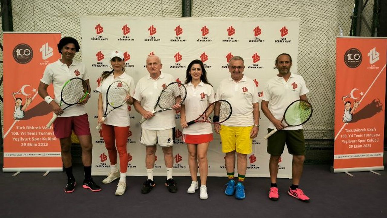 Türk Böbrek Vakfı'ndan 100. yıla özel tenis turnuvası