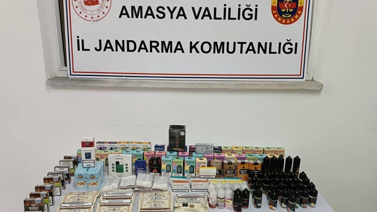 Amasya’da kaçak sigara operasyonunda 1 kişi yakalandı