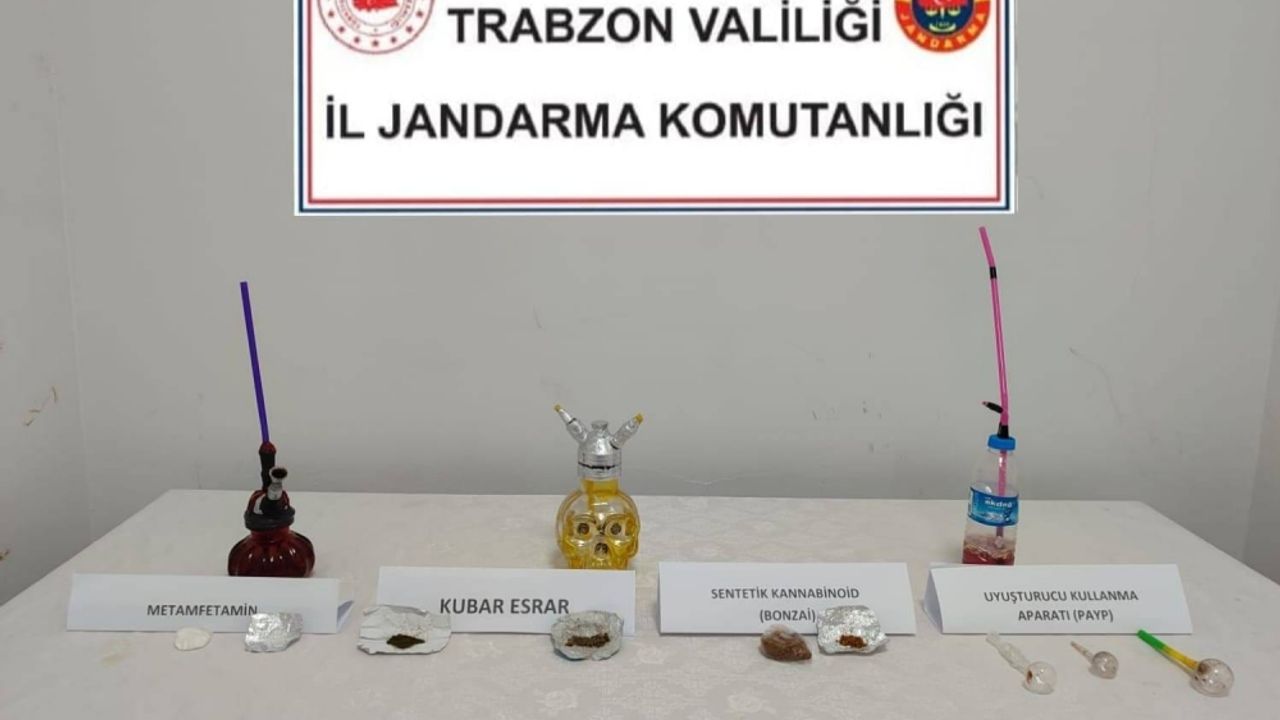 Trabzon'daki uyuşturucu operasyonunda 1 kişi gözaltına alındı