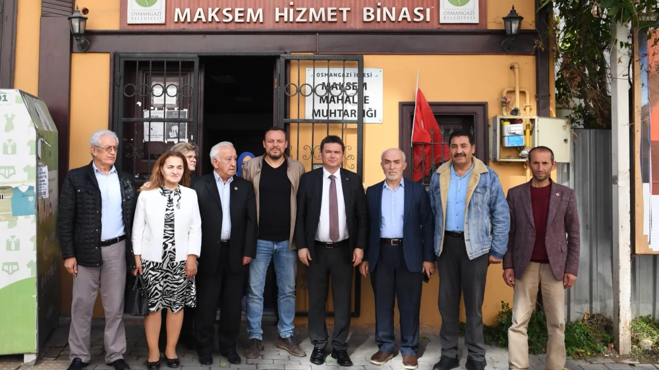 Bursa Osmangazi'de Başkan Aydın Maksem'i dinledi