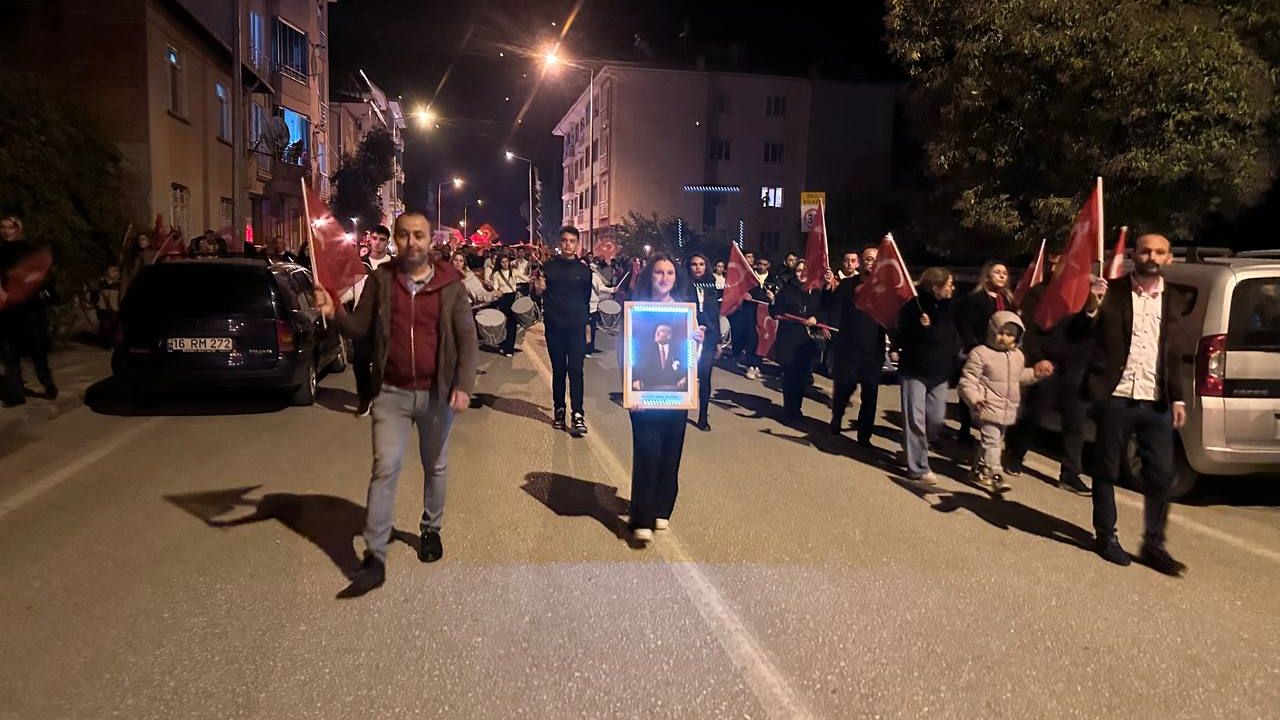 Kargı'da fener alayı yürüyüşü gerçekleştirildi