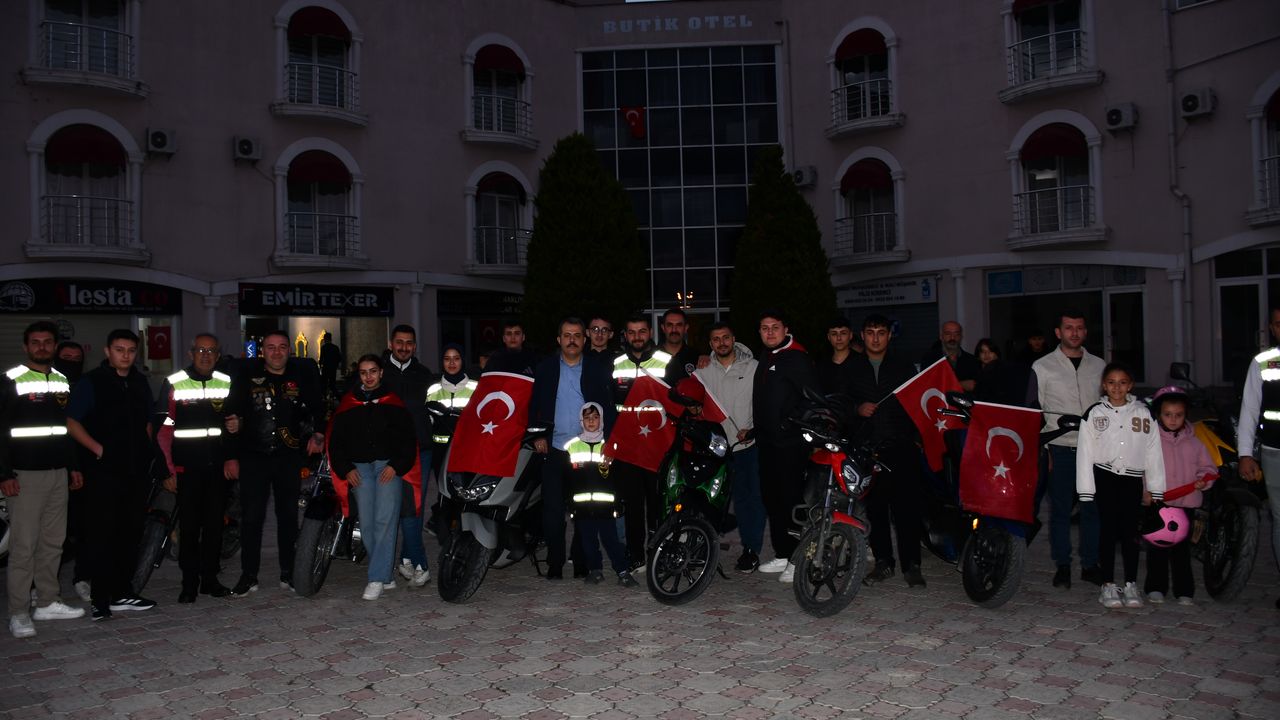 Samsun'da 29 Ekim dolayısıyla motosiklet korteji yapıldı