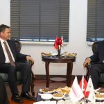 Başkan Erkan Aydın, Ersin Tatar'ı ağırladı