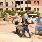 Manisa Akgedik'te üstyapı çalışmaları sürüyor