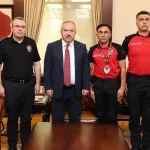 Türkiye ikincisi polis memurundan Genel Müdür Fidan'a ziyaret