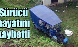 Devrilen tarım aracının sürücüsü hayatını kaybetti