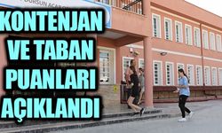 KONTENJAN VE TABAN PUANLARI AÇIKLANDI