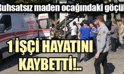 Ruhsatsız maden ocağındaki göçükte 1 işçi öldü