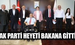 MİLLİ EĞİTİM BAKANI ÖZER'LE FİKİR ALIŞVERİŞİNDE BULUNDULAR