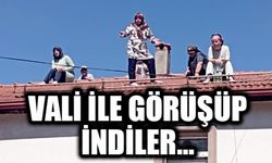 7 KİŞİLİK AİLE ÇATIYA ÇIKTI...