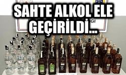 SAHTE ALKOL ELE GEÇİRİLDİ...