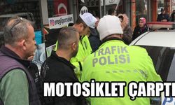 MOTOSİKLET ÇARPTI