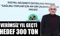 VERİMSİZ YIL GEÇTİ HEDEF 300 TON