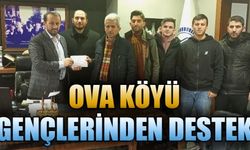 OVA KÖYÜ GENÇLERİNDEN DESTEK