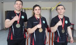Avrupa Şampiyonası'ndan madalyalarla dönen genç bilek güreşçiler, Ordu'da törenle karşılandı