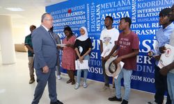 Amasya Üniversitesinde Türkçe dil eğitimini tamamlayan yabancı öğrenciler sertifikalarını aldı