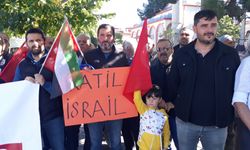Amasya'da İsrail'in Gazze'de yaptığı katliama tepki gösterildi