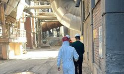 Çimento fabrikasının soğutma alanında meydana gelen patlamada 1 işçi yaralandı