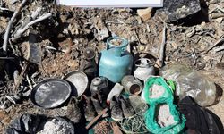 Giresun'da bölücü terör örgütünce 2014-2016 arasında kullanılan malzemeler ele geçirildi