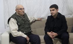 Oğuzlar Kaymakamı Turan, 104 yaşındaki Hacı Hasan Turan'ı ziyaret etti
