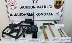 Samsun'da kaçak kazı yapan 4 şüpheli gözaltına alındı