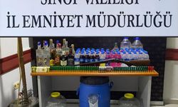 Sinop'ta sahte içki operasyonunda 4 zanlı yakalandı