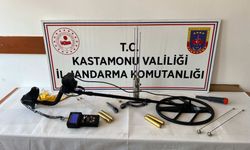 Kastamonu'da izinsiz kazı yapan 2 şüpheli suçüstü yakalandı