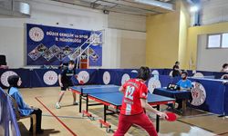Düzce'de okullar arası hentbol ve masa tenisi müsabakaları tamamlandı