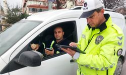 Gümüşhacıköy'de trafik denetimi yapıldı