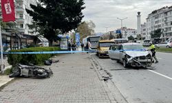 Ordu'da otomobil ile motosikletin çarpıştığı kazada 2 kişi yaralandı