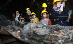 Madenci aileleri yer altındaki çalışma şartlarını gözlemledi