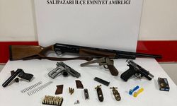 Samsun'da bir zanlının evinde 5 silah ile fişekler ele geçirildi