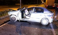 Samsun'da devrilen otomobilin sürücüsü öldü
