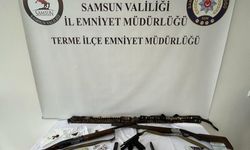 Samsun'da silah kaçakçılığı ve uyuşturucu operasyonunda 2 zanlı yakalandı
