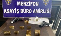 Amasya’da sahte içki ve silah operasyonunda 4 kişi yakalandı