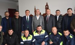 Zile'de işçilerden Belediye Başkanı Sargın'a ziyaret