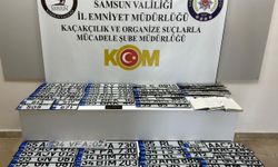 Samsun'da sahte plaka imalatı yapan 5 şüpheli yakalandı