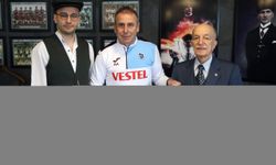 Trabzonspor Teknik Direktörü Abdullah Avcı'ya "Kasketliler"den ziyaret