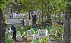 Başçiftlik'te mezarlıklarda temizlik yapılıyor