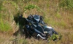 Karabük'te otobüsün altında kalan motosikletli öldü