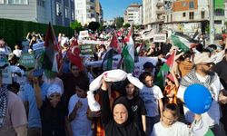 Samsun'da Filistin'e destek için yürüyüş düzenlendi