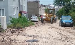 Ordu'nun Fatsa ilçesinde sağanak su baskınlarına neden oldu