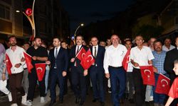 Vezirköprü'de 15 Temmuz Demokrasi ve Milli Birlik Günü kapsamında yürüyüş düzenlendi