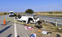 Çorum'da trafik kazasında polis çift hayatını kaybetti, 2 çocukları yaralandı