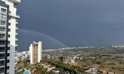 Samsun'da sağanağın ardından gökkuşağı oluştu