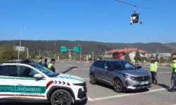 Düzce'de çaykopter destekli denetim