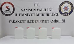 Samsun'da 17 litre etil alkol geçirildi